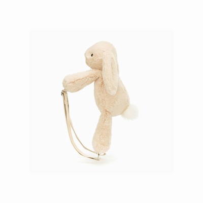 Jellycat Smudge Rabbit Backpack Bag USA | 04917YFHN